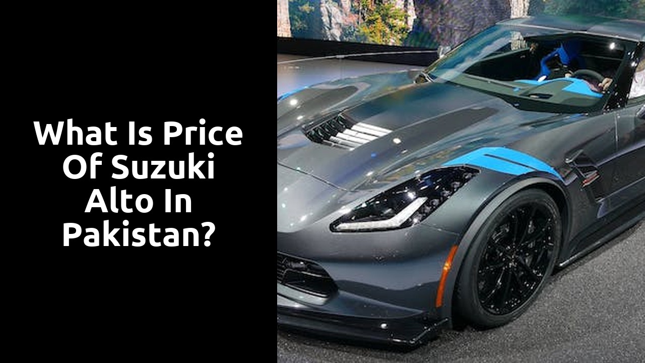 What is price of Suzuki Alto in Pakistan?